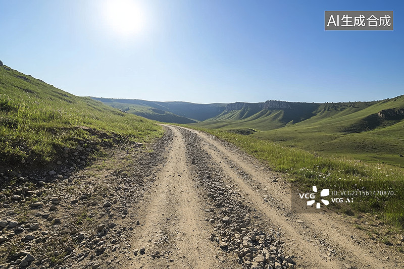 【AI数字艺术】山路图片素材