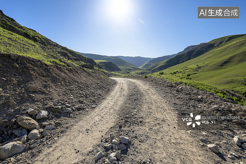 【AI数字艺术】山路图片素材