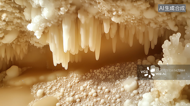 【AI数字艺术】钟乳石地质奇观图片素材