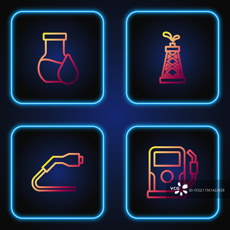 加油站的电缆线路图片素材