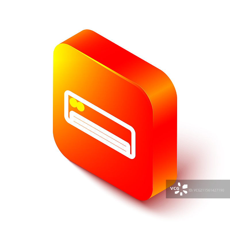 等距线条空调图标，孤立于背景上图片素材