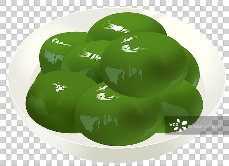 食物食材饮食美味健康点心中餐糕点甜品青团卡通素材元素插画图片素材