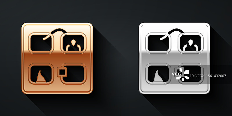 金银色故事板电影视频模板图片素材