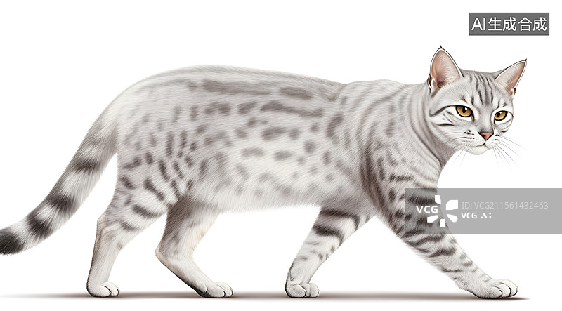 【AI数字艺术】猫咪 插画 可爱图片素材