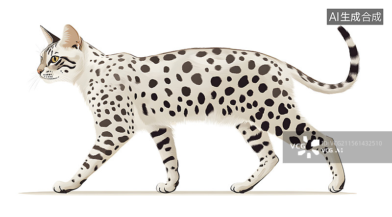 【AI数字艺术】猫咪 插画 可爱图片素材