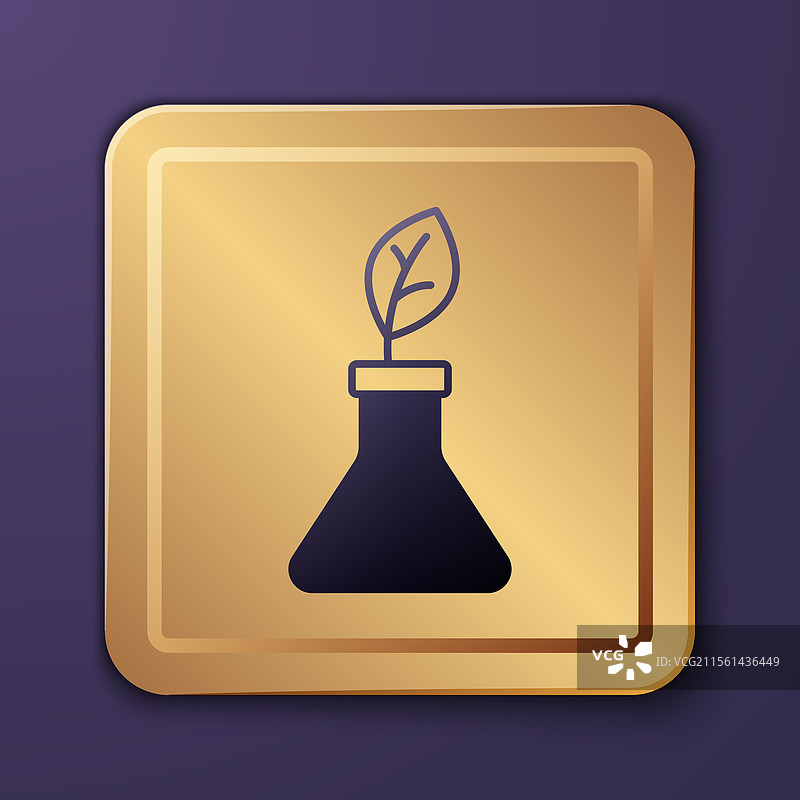 紫色植物繁殖图标，背景为紫色图片素材