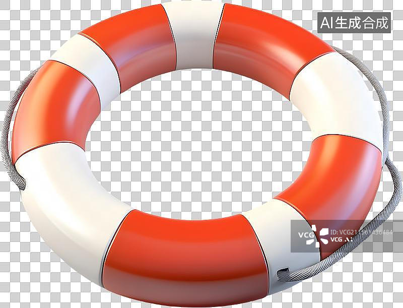 【AI数字艺术】橙色救生圈图片素材