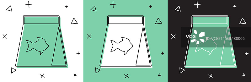 鱼食图标，独立于白色背景图片素材