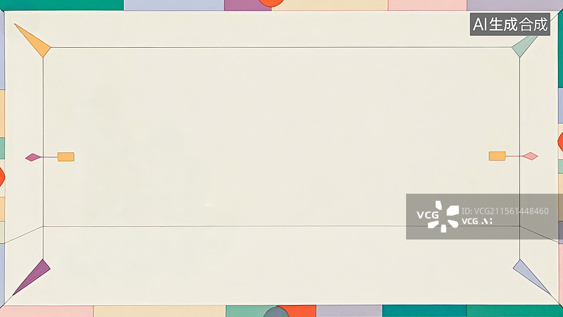 【AI数字艺术】2D卡通常规-抽象几何图案背景图片素材