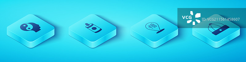 等距的阴阳符号烟花中国图片素材