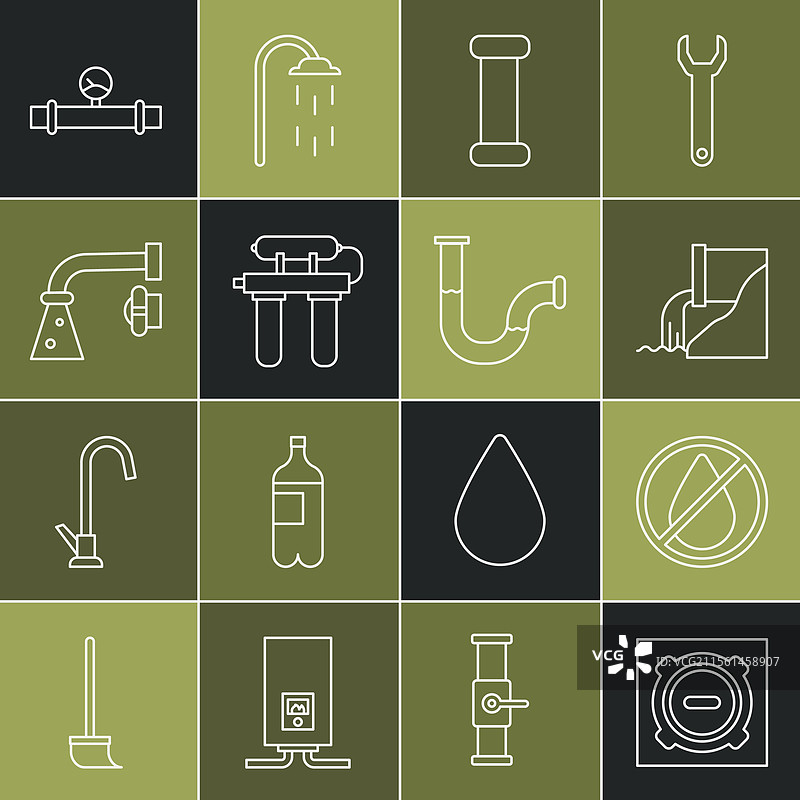 设置禁止水滴的井盖排水沟盖图片素材