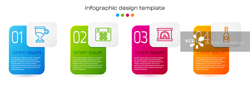 室内壁炉旁的热红酒日历图片素材