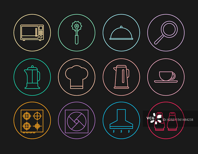 盐和胡椒调味瓶，咖啡杯上盖着图片素材