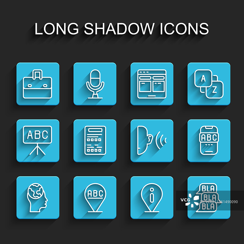 学习外语字母的排练线图片素材