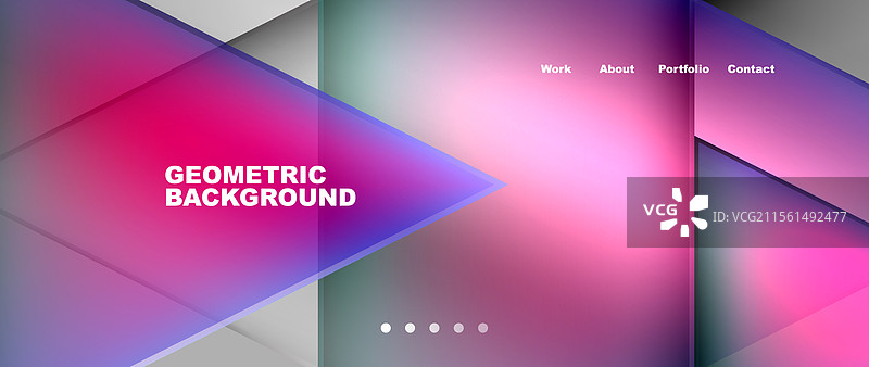 渐变三角形几何极简壁纸图片素材