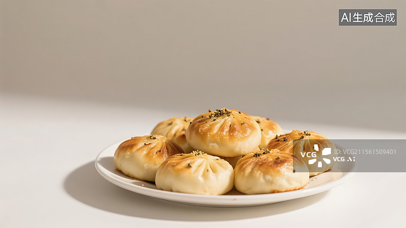 【AI数字艺术】新疆烤包子图片素材