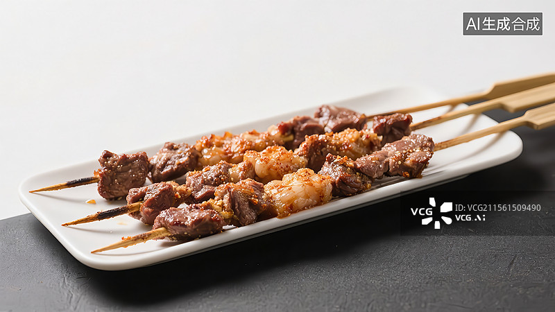 【AI数字艺术】烤羊肉串图片素材