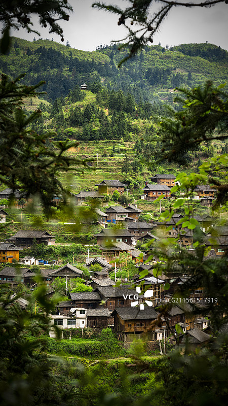贵州黔东南苗寨图片素材