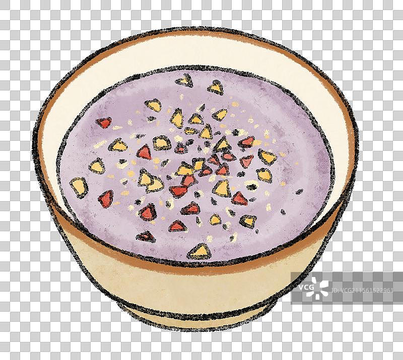 福建福州美食国风插画-芋泥图片素材