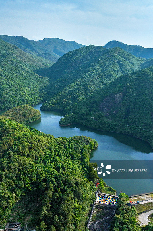 九华天池+安徽省池州市贵池区傩仙镇九华天池风景区-竖幅图片素材