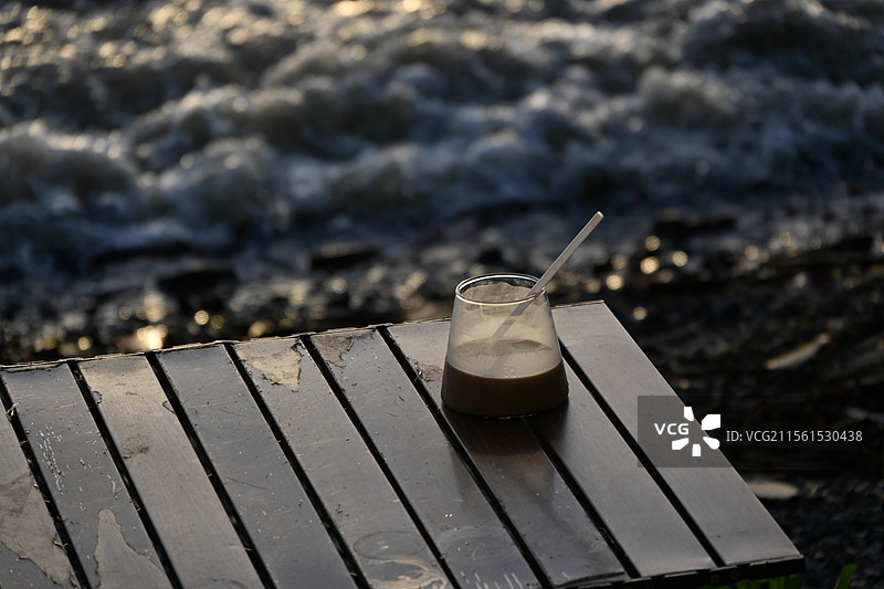 海边的咖啡图片素材