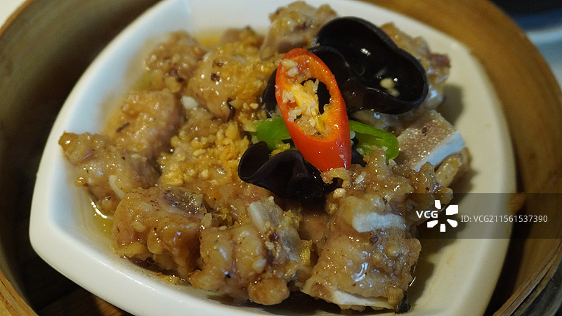 陶陶居拍蒜豉汁蒸排骨图片素材