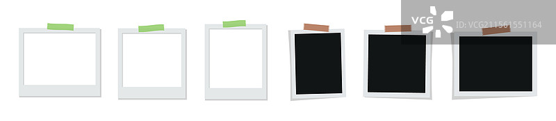 宝丽来相框收藏图片素材