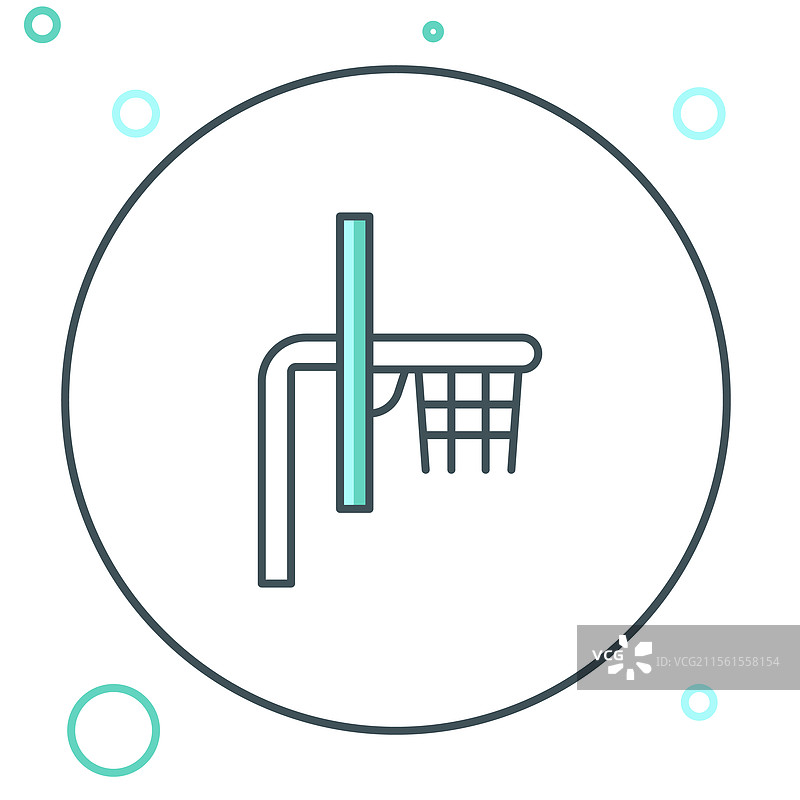 篮球篮板图标，白色背景下的线条设计图片素材