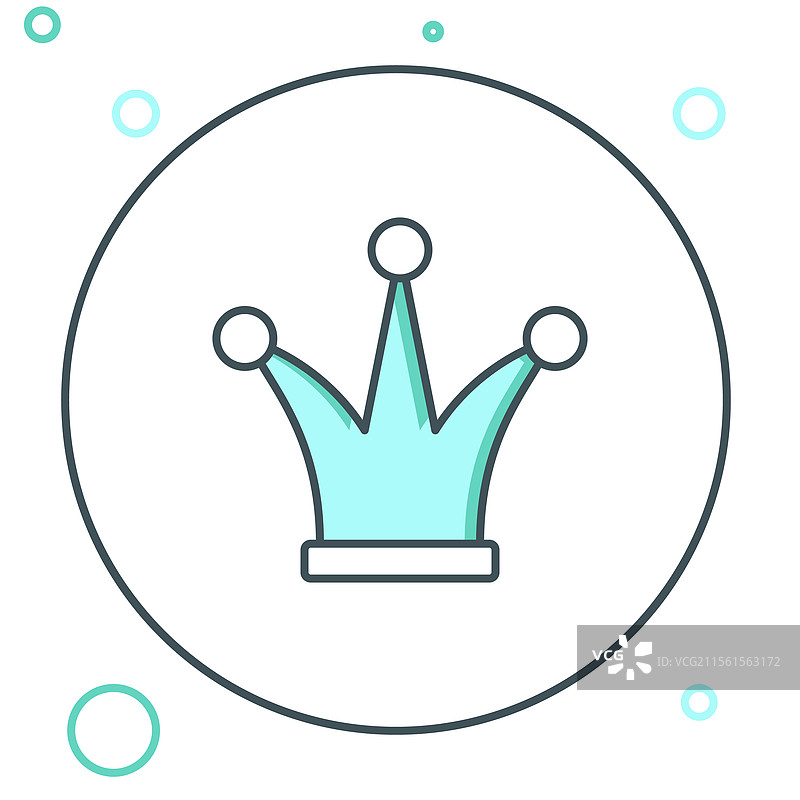 线条小丑扑克牌图标，孤立在白色背景上图片素材