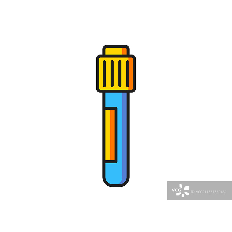 彩色试管和烧瓶化学实验室图片素材