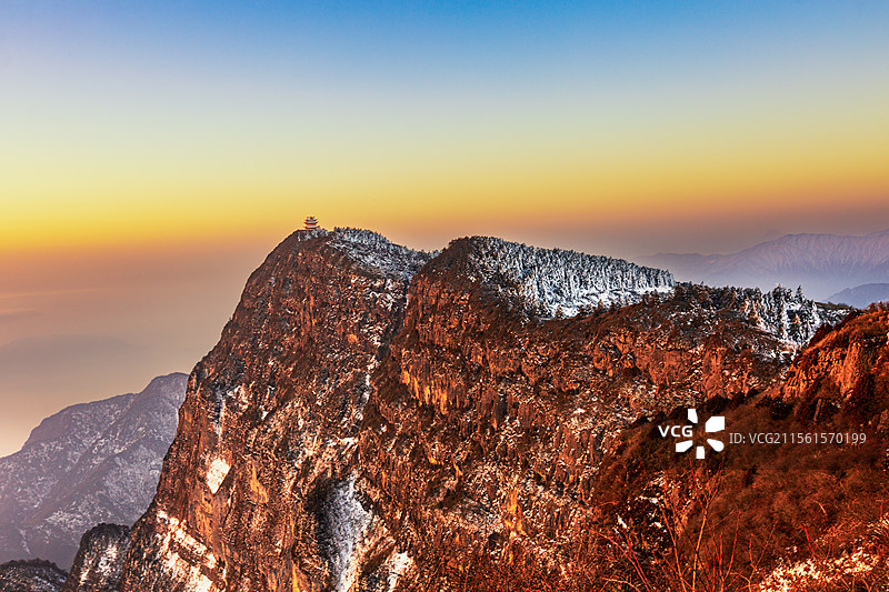 峨眉山万佛顶图片素材