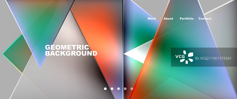 流动的明亮霓虹渐变几何抽象图形图片素材