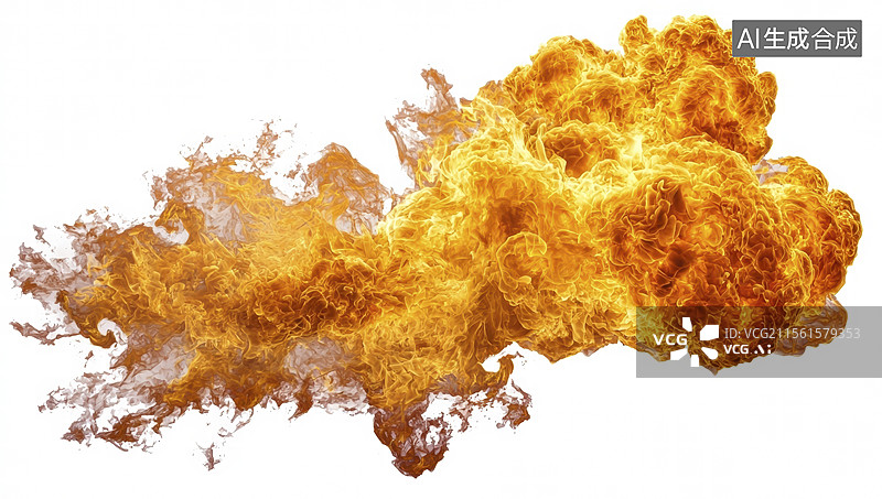 【AI数字艺术】白色背景上的烟雾特写镜头图片素材