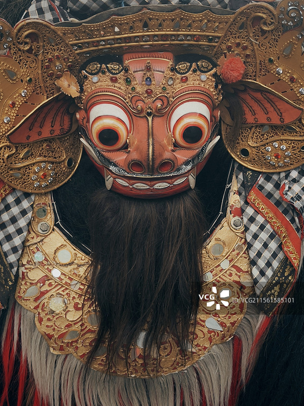 巴厘岛神像面具艺术品图片素材