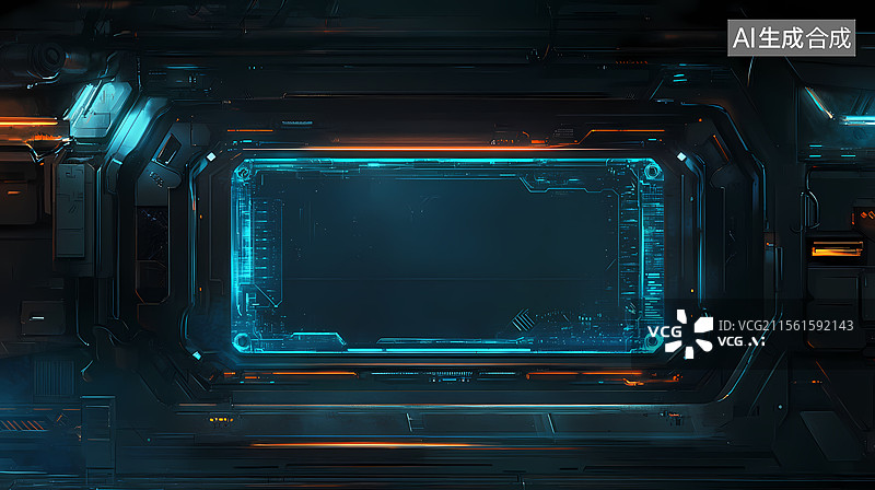 【AI数字艺术】未来感霓虹酒吧内景图片素材