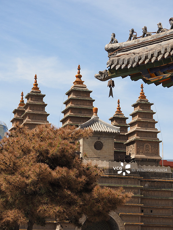 呼和浩特五塔寺图片素材