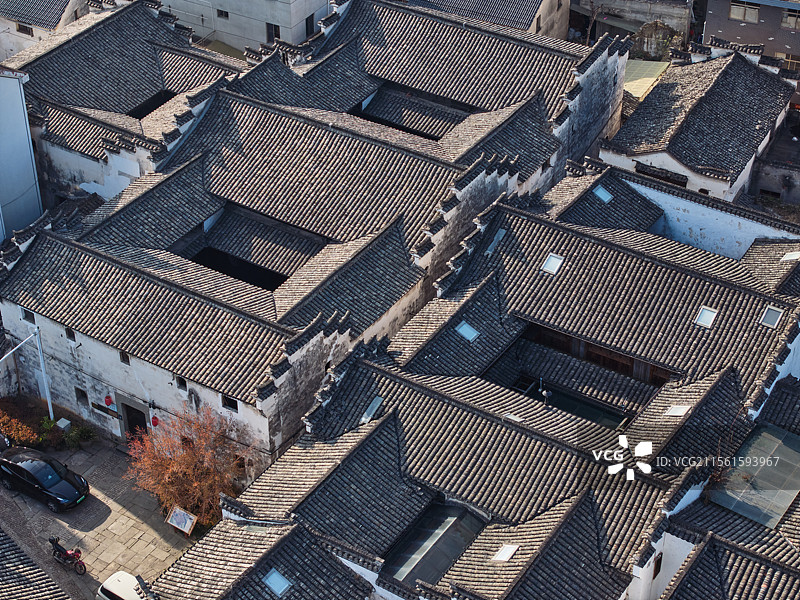 浙江杭州江南古村落图片素材