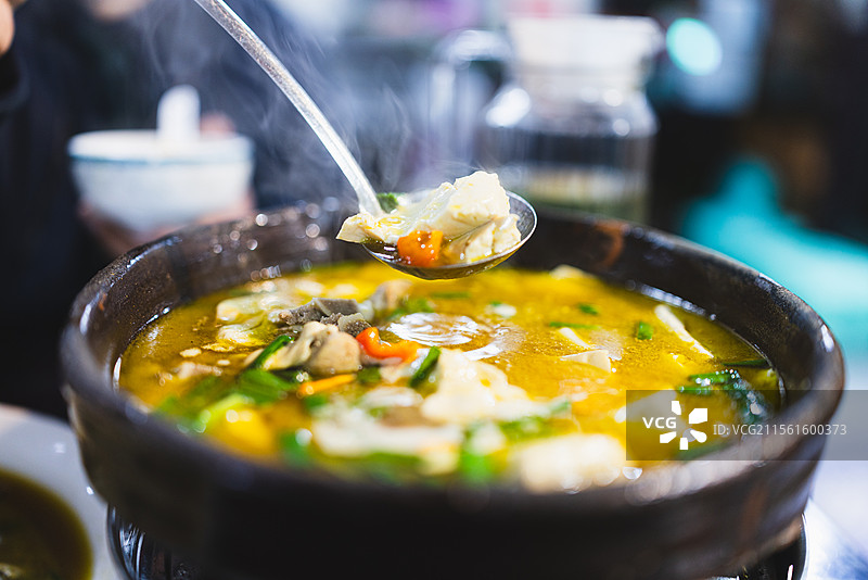 浙江衢州特色美食廿八都豆腐图片素材