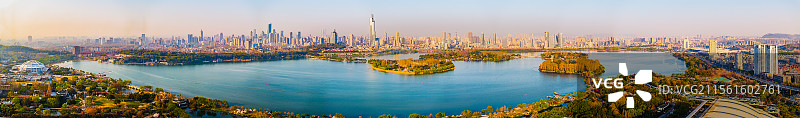 江苏南京市玄武湖全景图图片素材