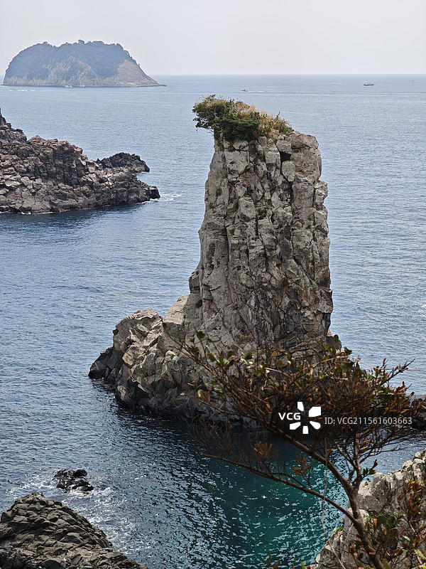 济州岛将军岩图片素材