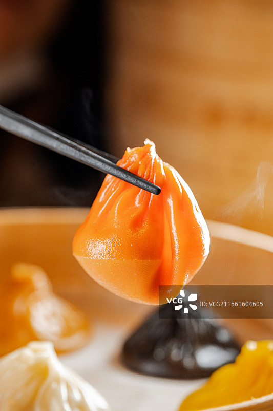 小笼包手工小笼包现包点心彩色小笼包彩虹小笼包蒸笼蒸点鹅肝小笼包黑松露小笼川味小笼蟹粉小笼芝士小笼蒜香图片素材