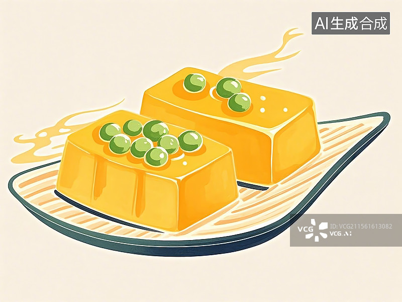 【AI数字艺术】豌豆黄图片素材