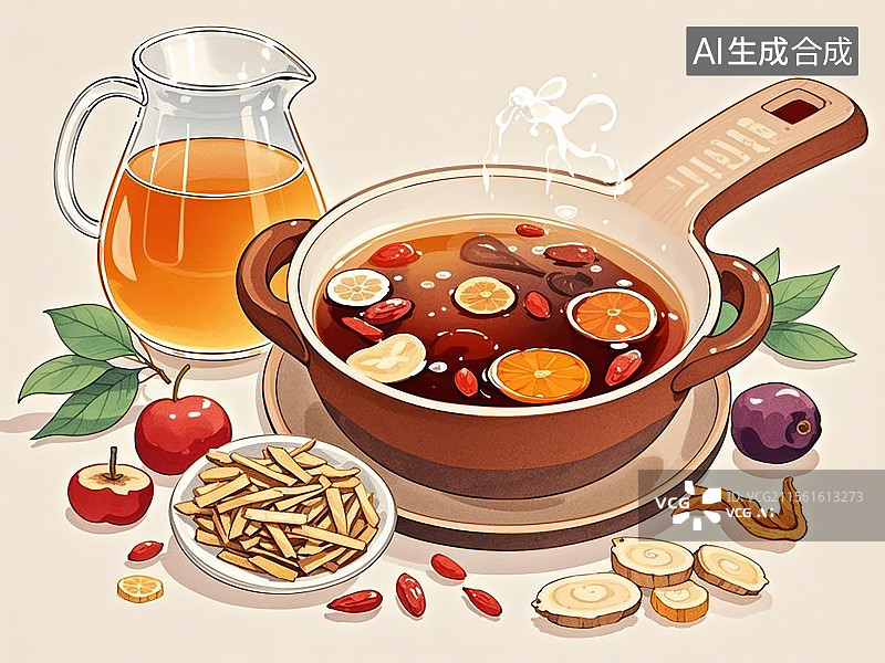 【AI数字艺术】酸梅汤图片素材