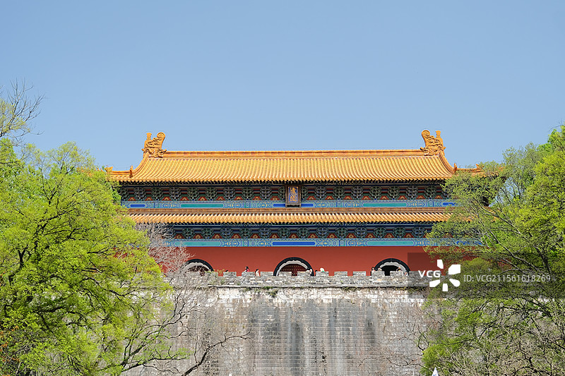 春天的南京明孝陵图片素材