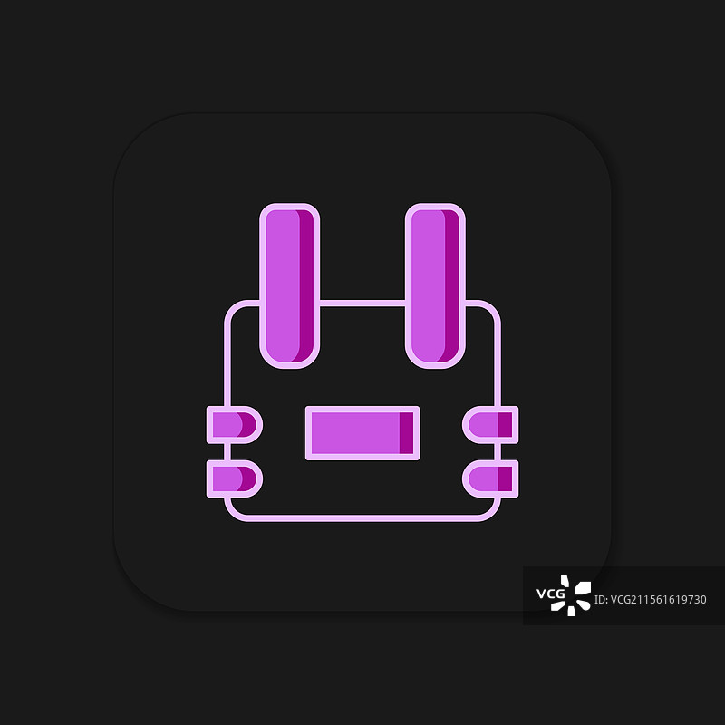 填充轮廓防弹背心以提供保护图片素材