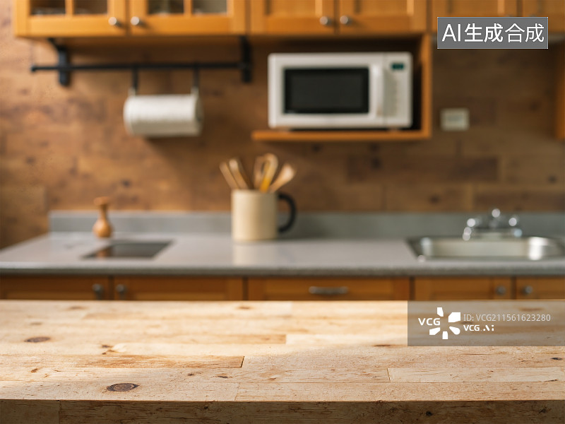 【AI数字艺术】简约白色厨房图片素材
