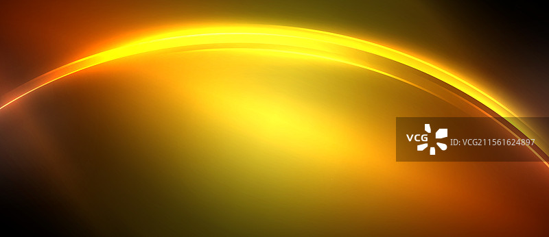 霓虹发光圆圈光线圆形线条图片素材