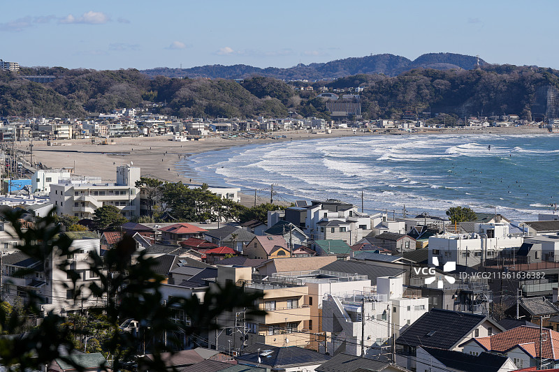 日本 神奈川县 湘南 镰仓 长谷寺图片素材