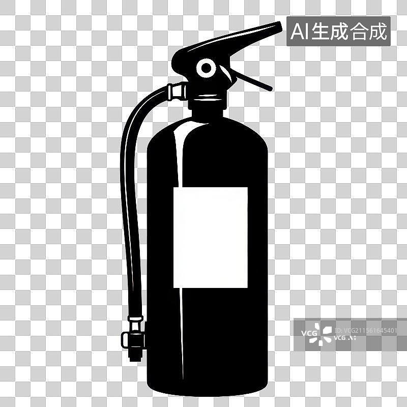 【AI数字艺术】3D渲染免扣图元素消防灭火器图片素材