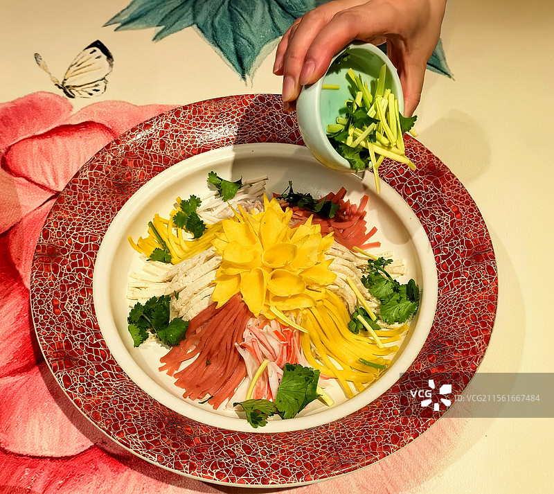 美食：洛阳名吃水席系列之牡丹燕菜图片素材